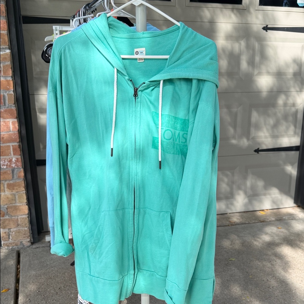 Toms Teal Graphic Hoodie